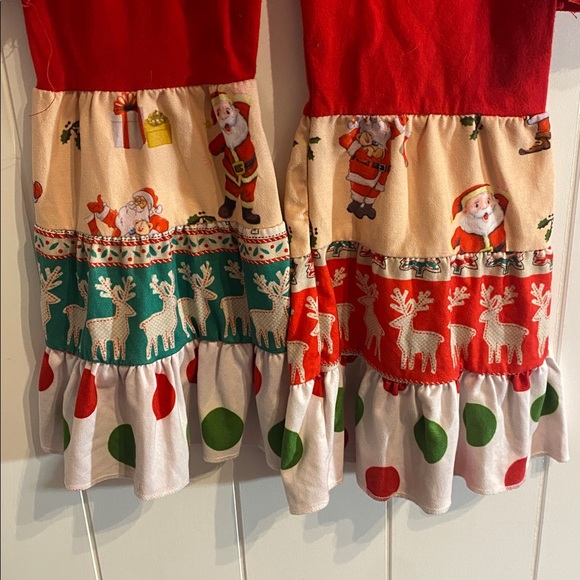 Festive Red and Multicolor Holiday Dress - Picture 6 of 6